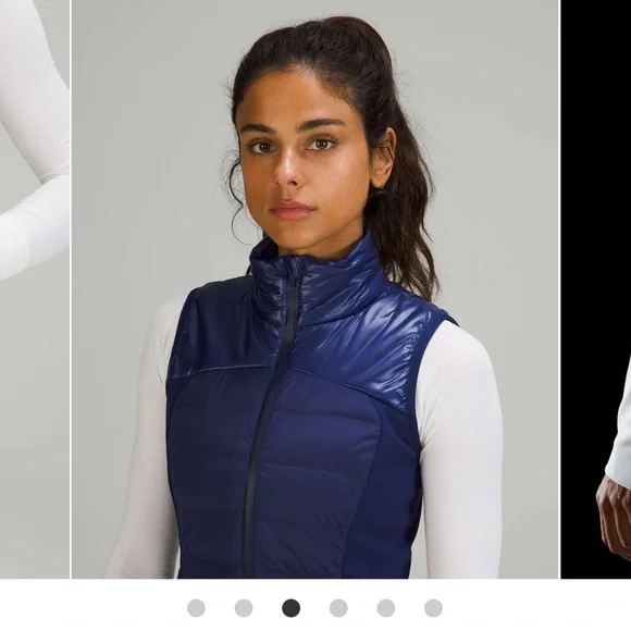 Lululemon Down for It All Vest Shine Night Sea size 12 - Picture 4 of 12